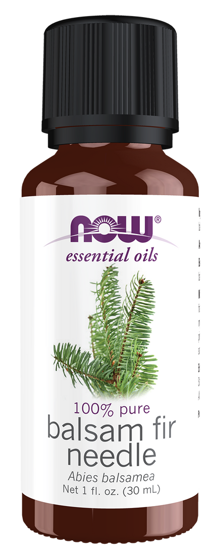 NOW Essential Oils, Balsam Fir Needle Oil, Steam Distilled, 1 fl. oz