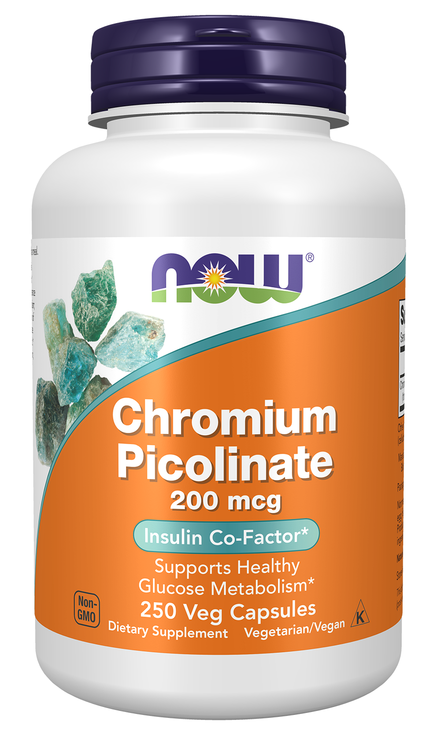 NOW Supplements, Chromium Picolinate 200 mcg, 250 Veg Caps