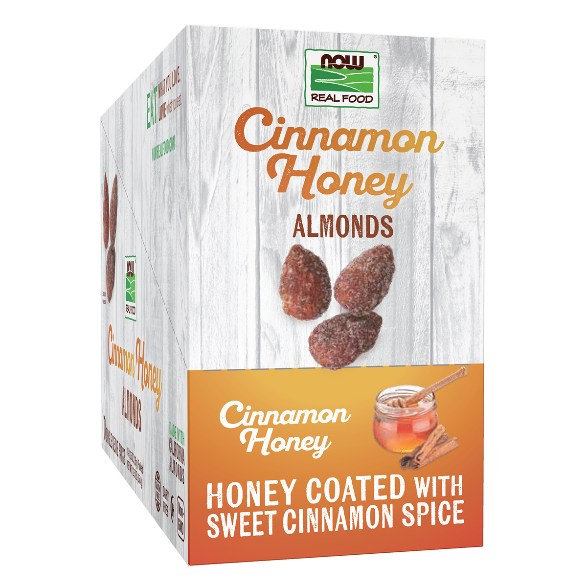 NOW Foods, Cinnamon Honey Coated Almonds, Small Batch, 10 Single Packets