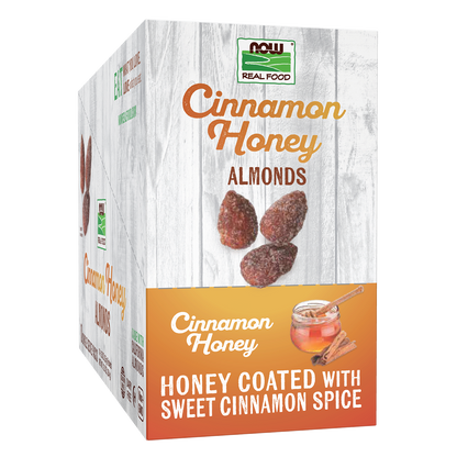 NOW Foods, Cinnamon Honey Coated Almonds, Small Batch, 10 Single Packets