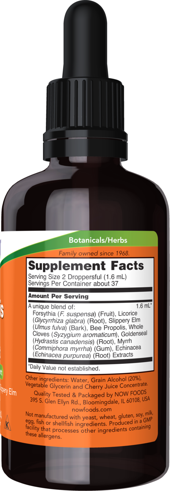 NOW Supplements, Propolis Plus Extract Liquid with Dropper, 2 oz