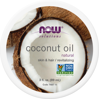 NOW Solutions, Coconut Oil, Conditioning Moisturizer, Travel Size, 3 fl. oz