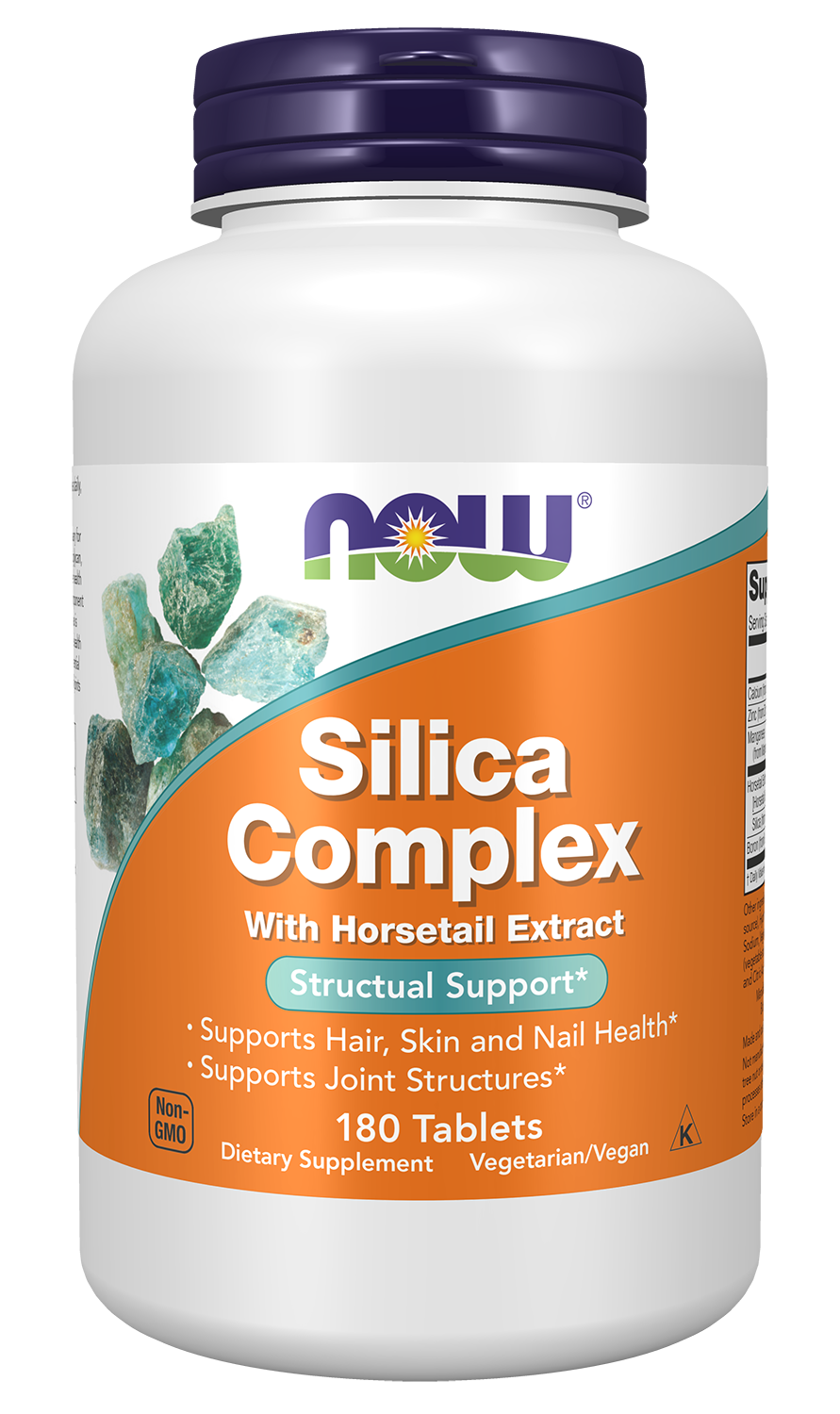 NOW Supplements, Silica Complex with Horsetail Extract, 180 Tabs