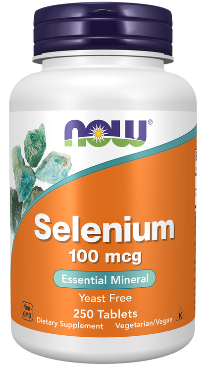 NOW Supplements, Selenium 100 mcg, Essential Mineral, 250 Tabs