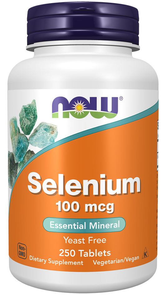 NOW Supplements, Selenium 100 mcg, Essential Mineral, 250 Tabs