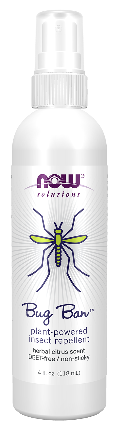 NOW Solutions, Bug Ban™ Spray, Plant-Powered Insect Repellant, 4 fl. oz