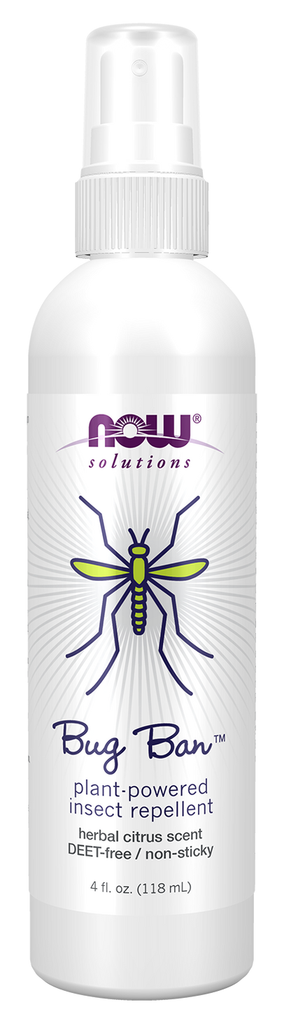 NOW Solutions, Bug Ban™ Spray, Plant-Powered Insect Repellant, 4 fl. oz