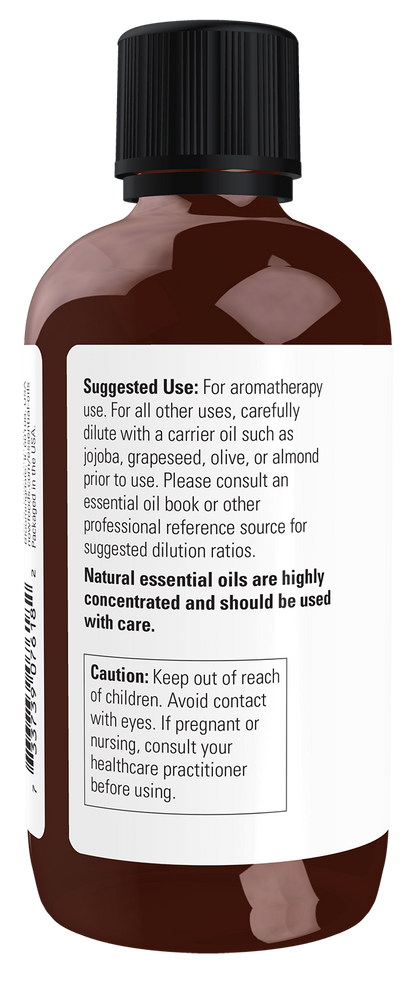NOW Essential Oils, Lemongrass Oil, Undiluted, Steam Distilled, 4 fl. oz