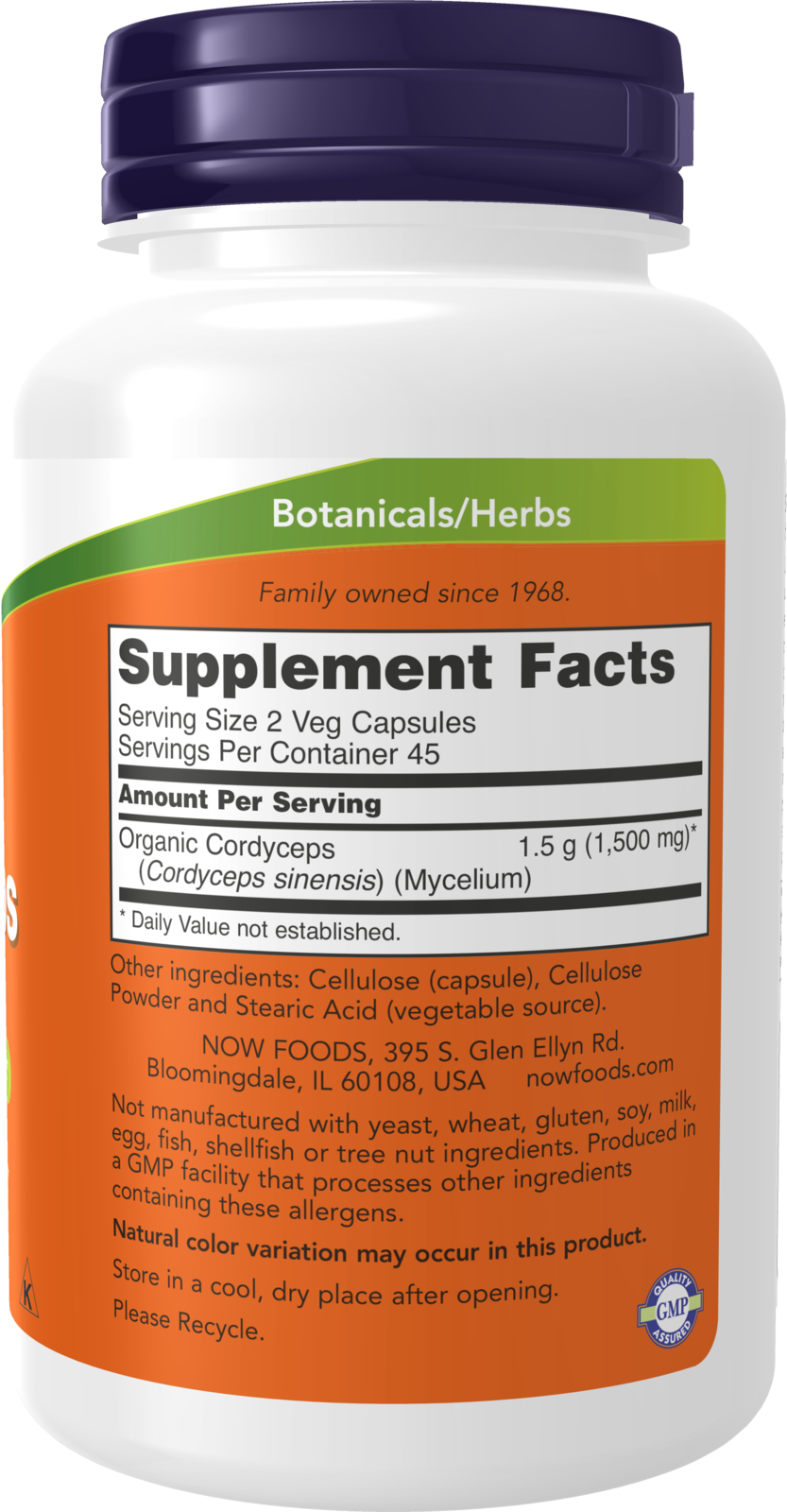 NOW Supplements, Cordyceps 750 mg, Healthy Immune Support*, 90 Veg Caps