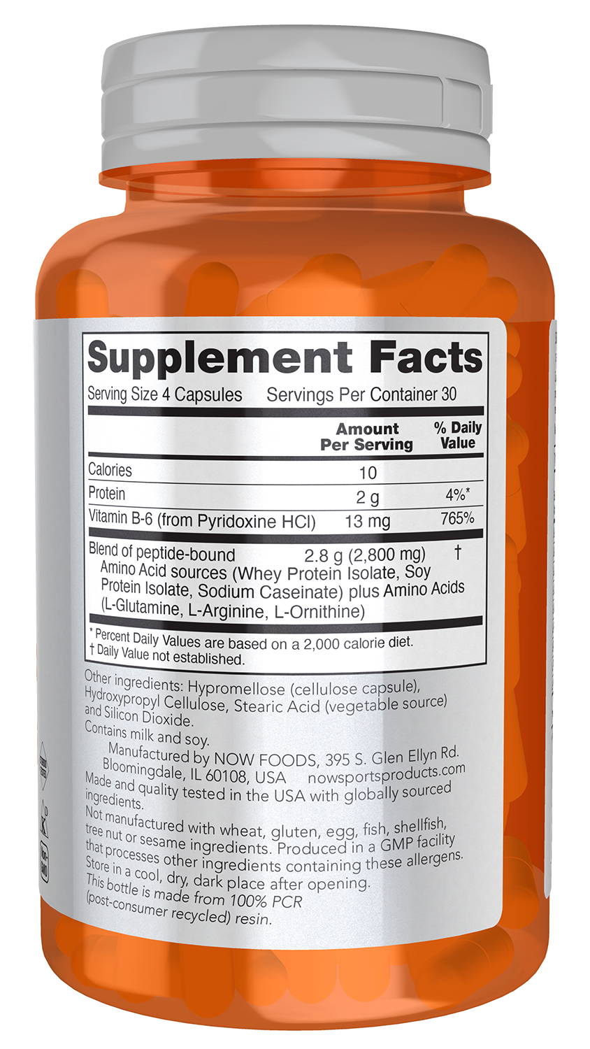 NOW Sports, Amino Complete™, Protein Blend with 20 Aminos, 120 Veg Caps