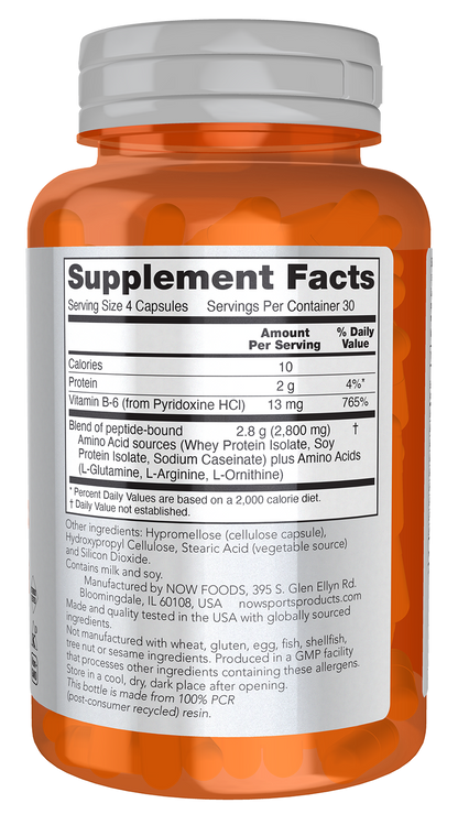 NOW Sports, Amino Complete™, Protein Blend with 20 Aminos, 120 Veg Caps