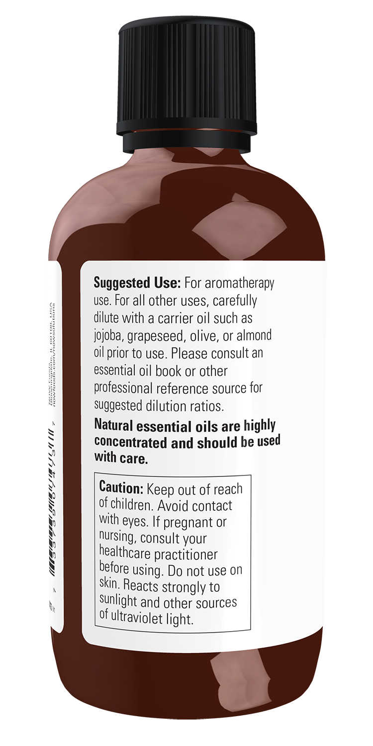 NOW Essential Oils, Grapefruit Oil, Cold Pressed, Undiluted, 4 fl. oz