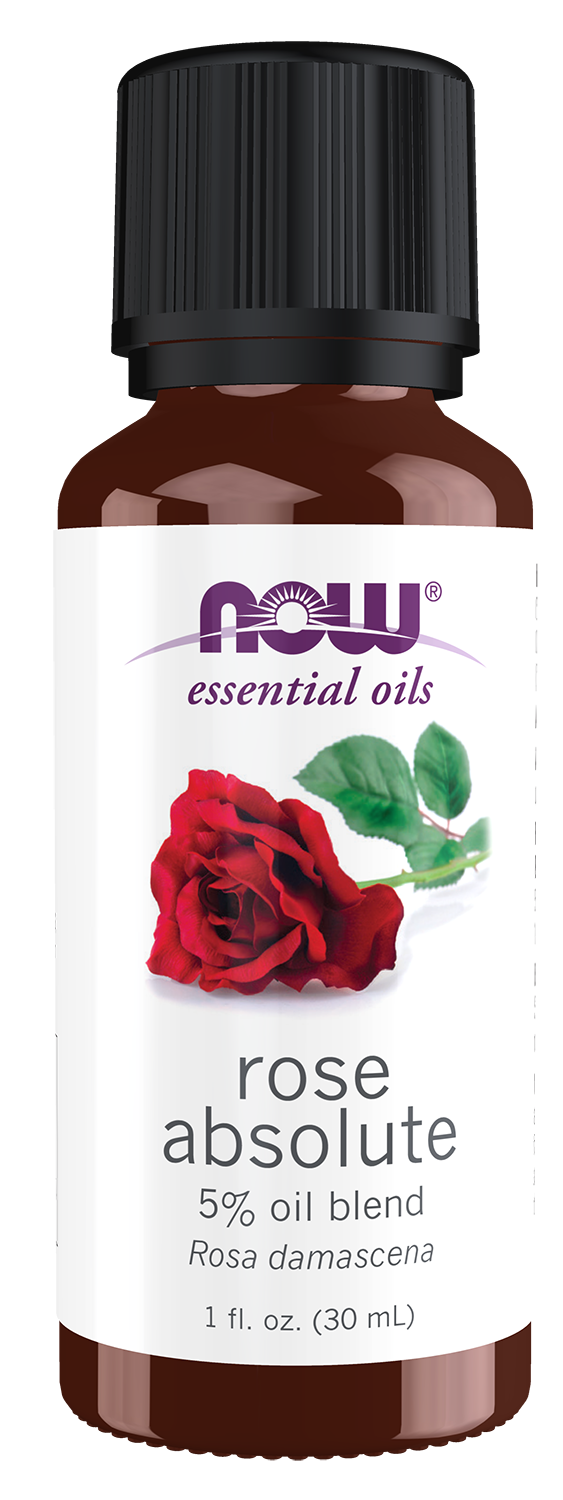 NOW Essential Oils, Rose Absolute in Jojoba, Romantic Scent, 1 fl. oz