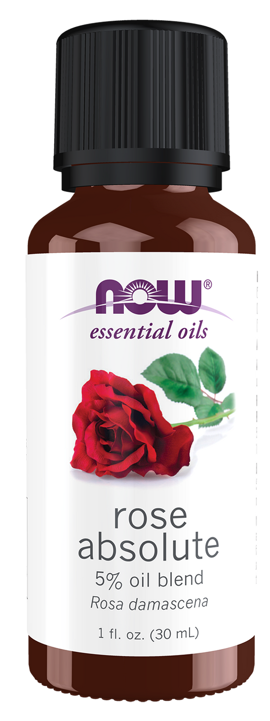 NOW Essential Oils, Rose Absolute in Jojoba, Romantic Scent, 1 fl. oz