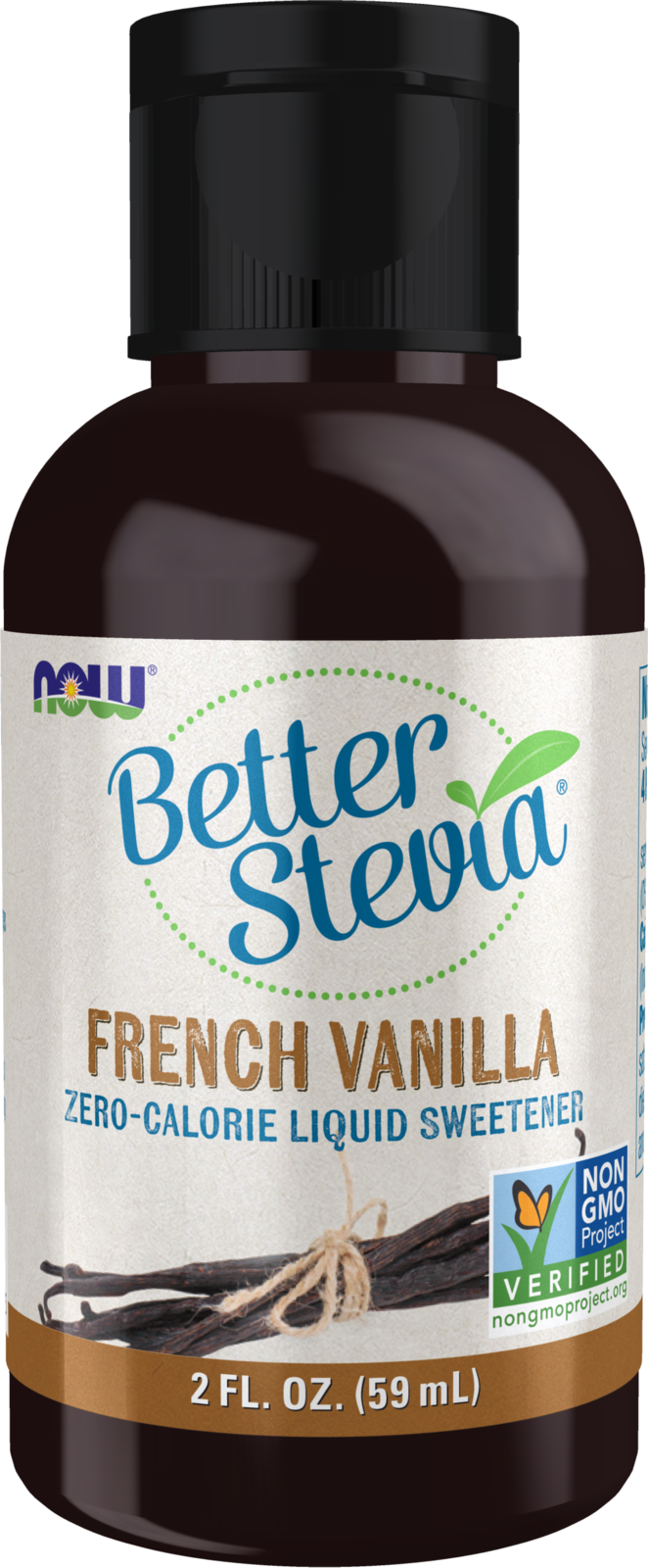 NOW BetterStevia® French Vanilla Zero-Calorie Liquid Sweetener, 2 fl. oz.