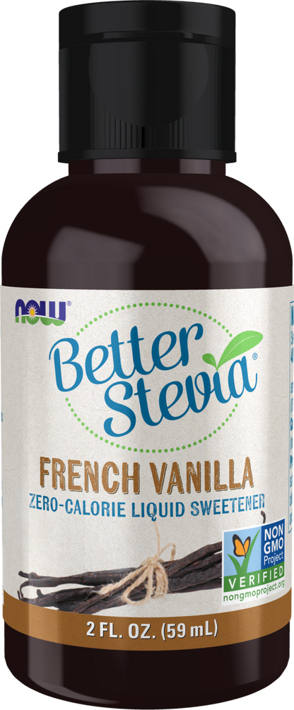 NOW BetterStevia® French Vanilla Zero-Calorie Liquid Sweetener, 2 fl. oz.