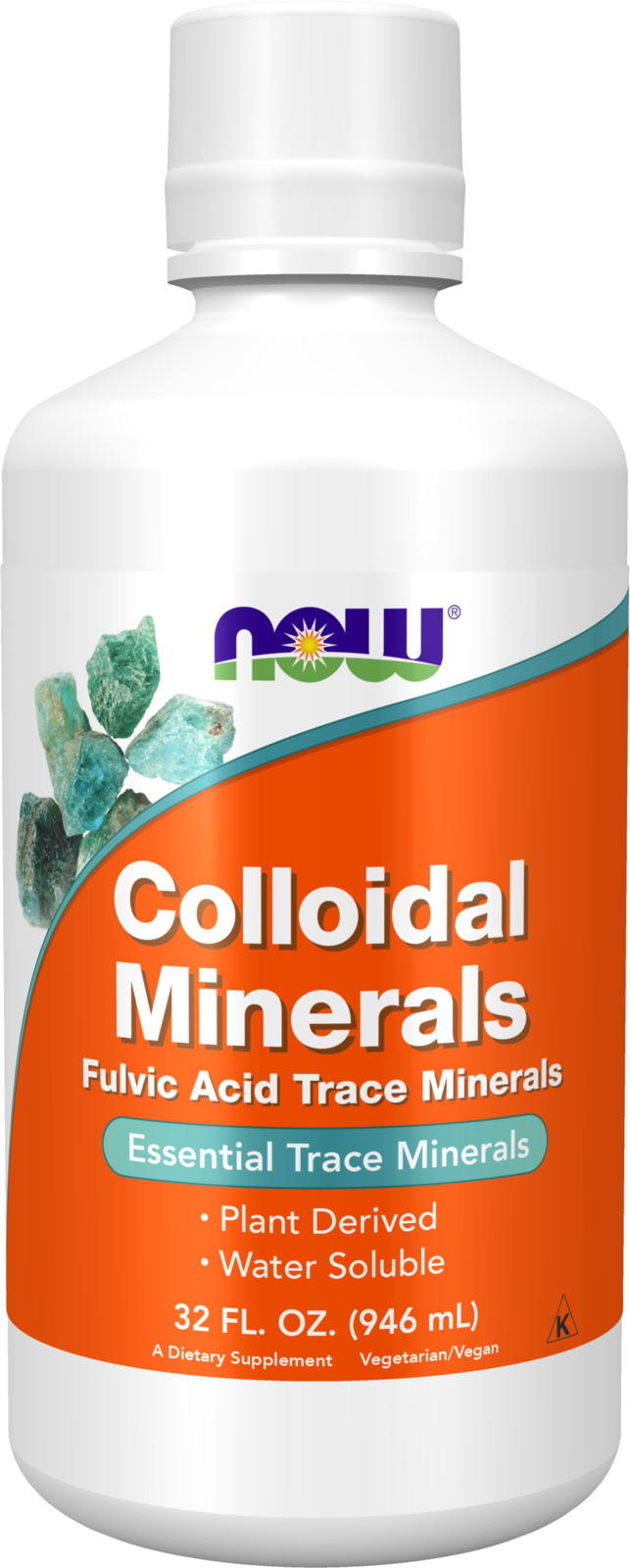 NOW Supplements, Colloidal Minerals Liquid, Trace Minerals, 32 fl. oz
