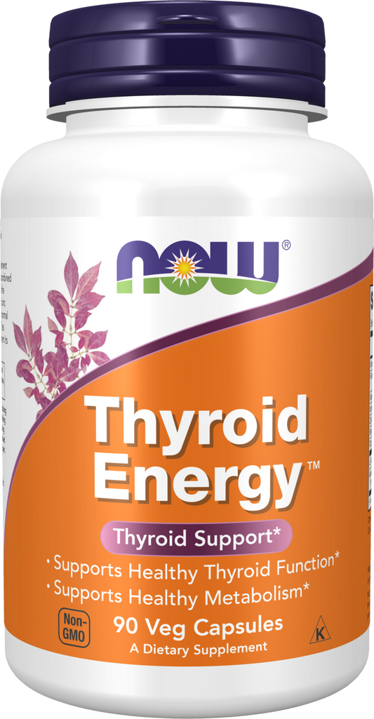 NOW Supplements, Thyroid Energy™, Iodine and Tyrosine, 90 Veg Caps