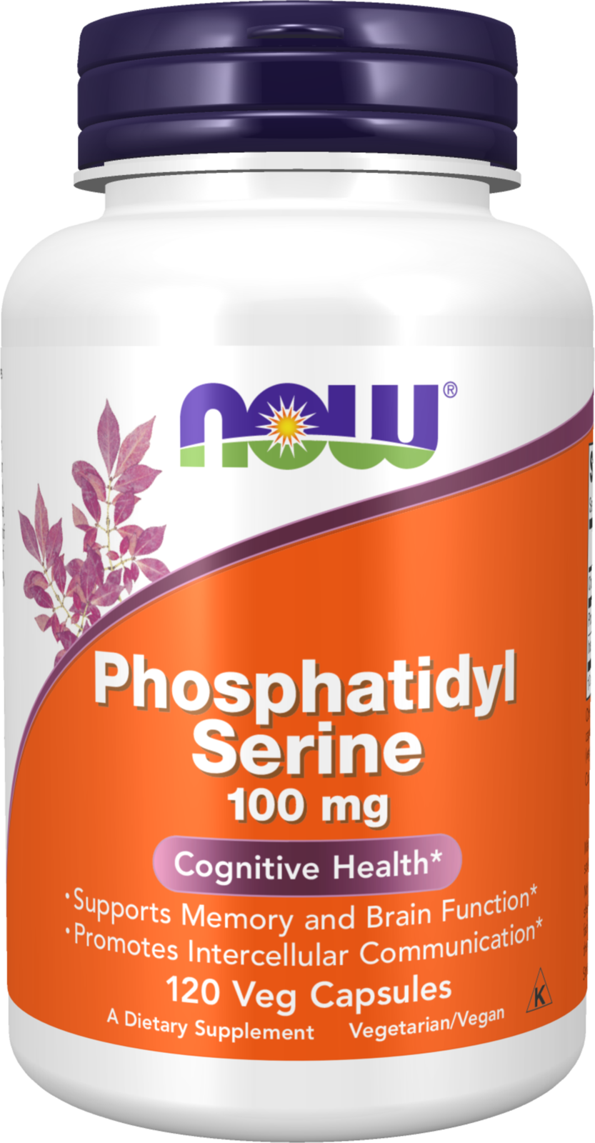 NOW Supplements, Phosphatidyl Serine 100 mg, 120 Veg Caps