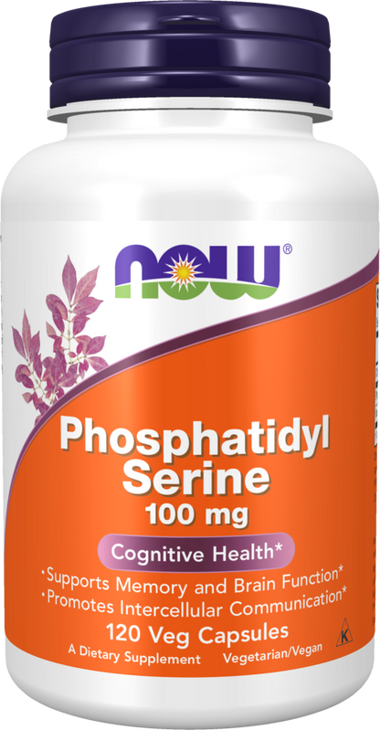 NOW Supplements, Phosphatidyl Serine 100 mg, 120 Veg Caps