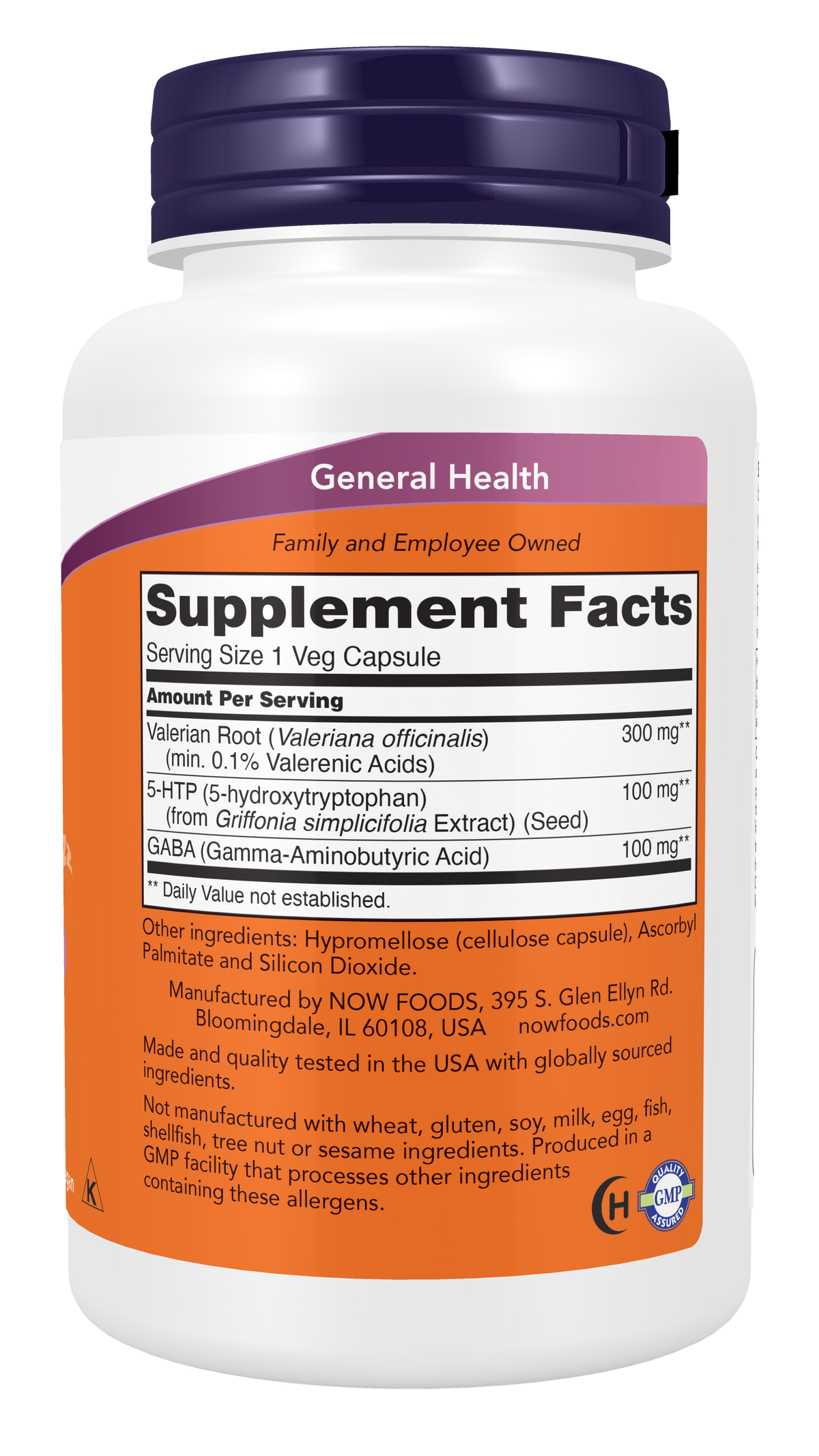 NOW Supplements, Sleep with Valerian Root plus GABA, 90 Veg Caps