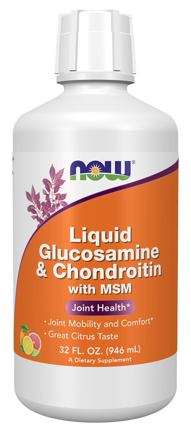 NOW Supplements, Glucosamine & Chondroitin with MSM, Liquid, 32 fl. oz