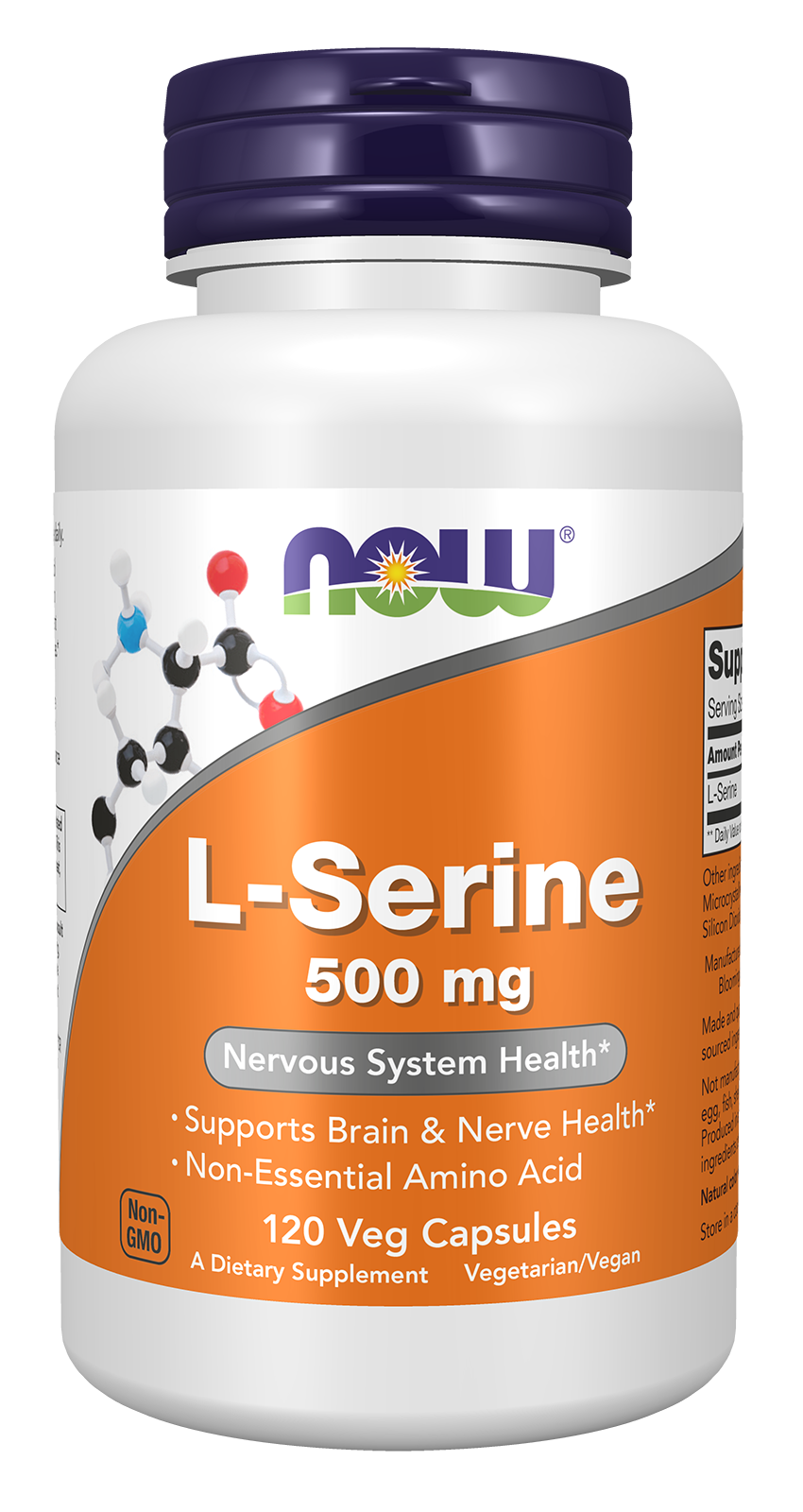 Now Foods, L-Serine, 500 Mg , 120 Veg Capsules