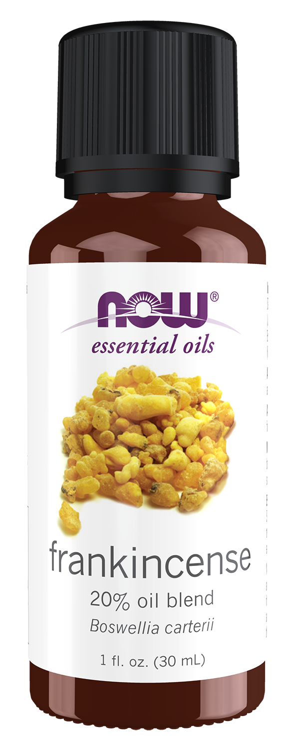 NOW Essential Oils, Frankincense Oil Blend in Jojoba, Steam Dist., 1 fl. oz