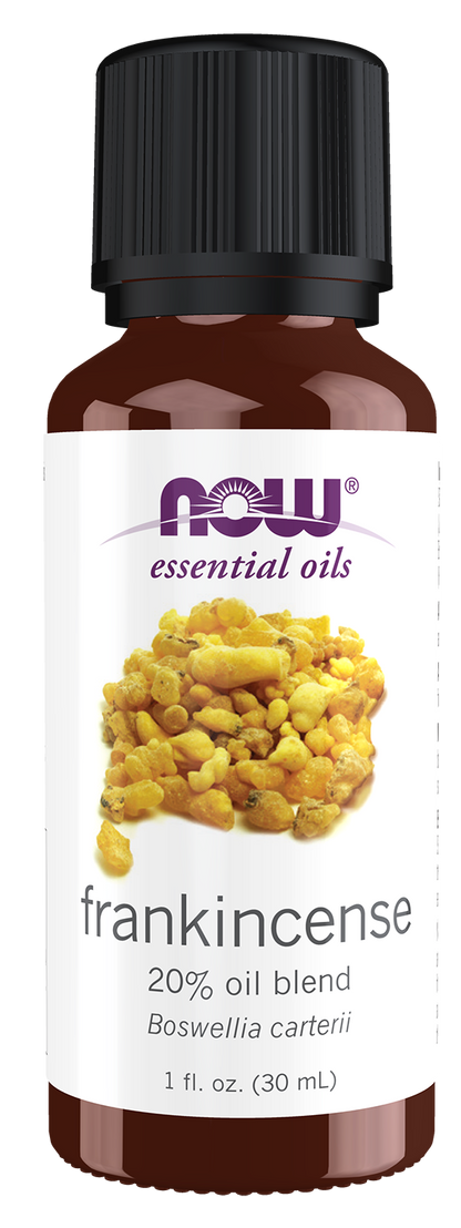 NOW Essential Oils, Frankincense Oil Blend in Jojoba, Steam Dist., 1 fl. oz