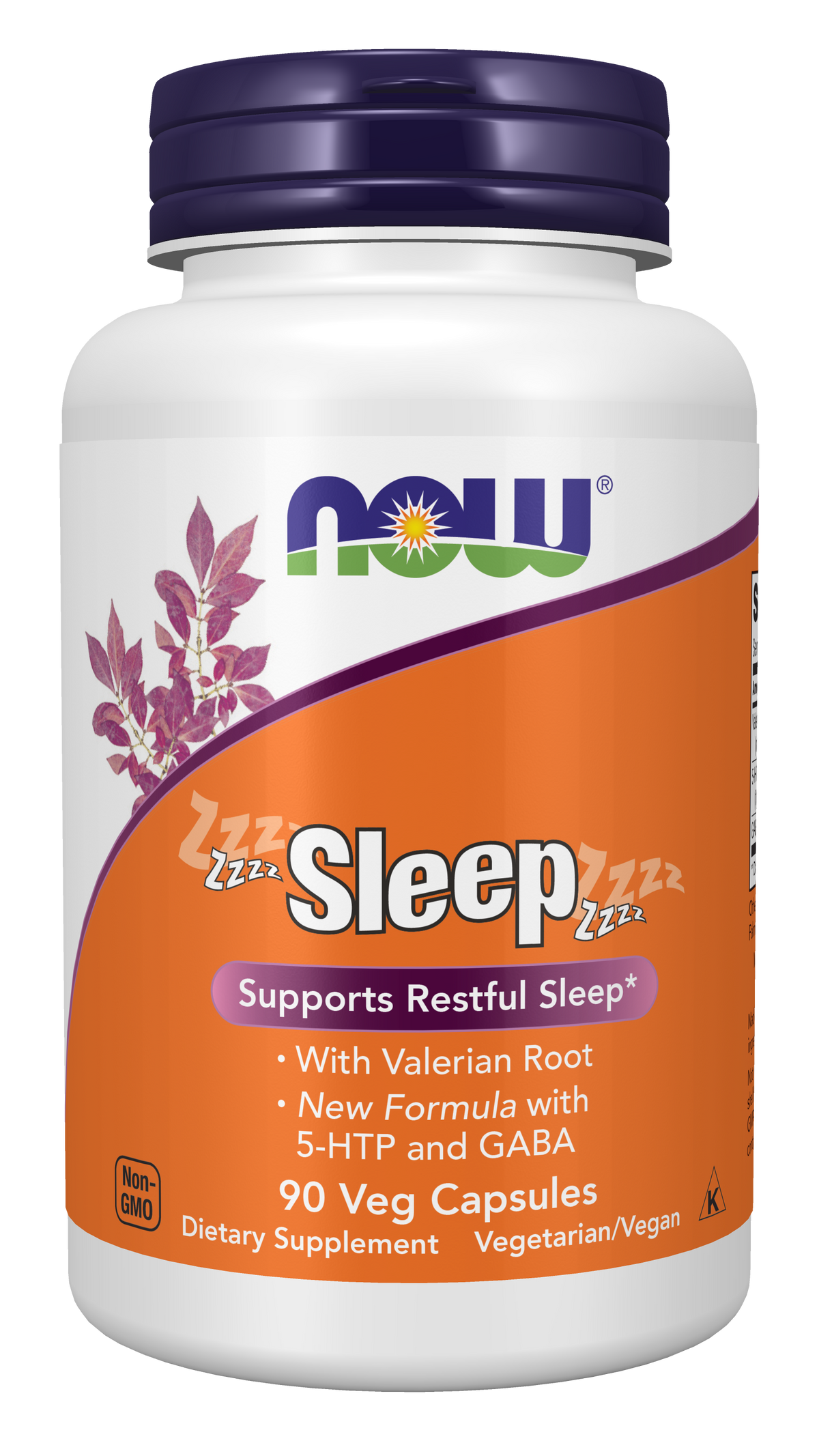 NOW Supplements, Sleep with Valerian Root plus GABA, 90 Veg Caps