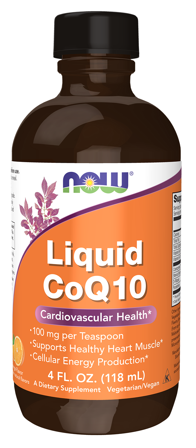 NOW Supplements, CoQ10 Liquid, 100 mg per Teaspoon, 4 fl. oz