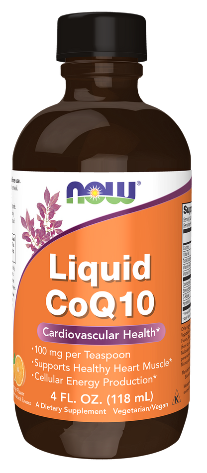 NOW Supplements, CoQ10 Liquid, 100 mg per Teaspoon, 4 fl. oz
