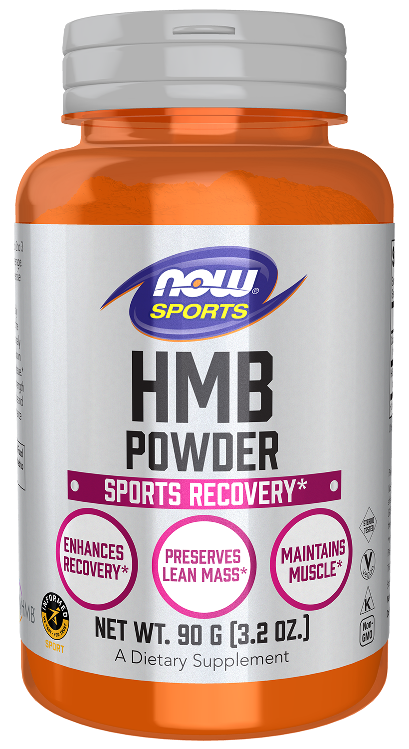 NOW Sports, HMB (β-Hydroxy β-Methylbutyrate) Powder, Sports Recovery*, 90g
