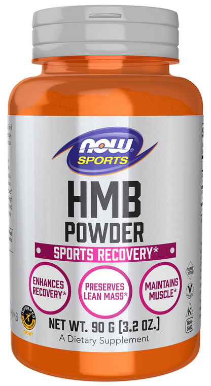 NOW Sports, HMB (β-Hydroxy β-Methylbutyrate) Powder, Sports Recovery*, 90g