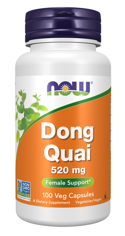NOW Supplements, Dong Quai 520 mg, Female Support*, 100 Veg Caps