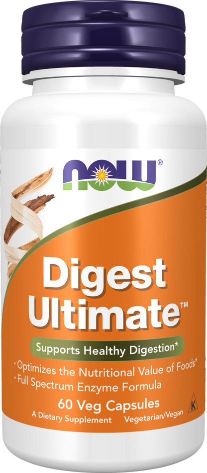 NOW Supplements, Digest Ultimate™ with Full Spectrum Enzymes, 60 Veg Caps