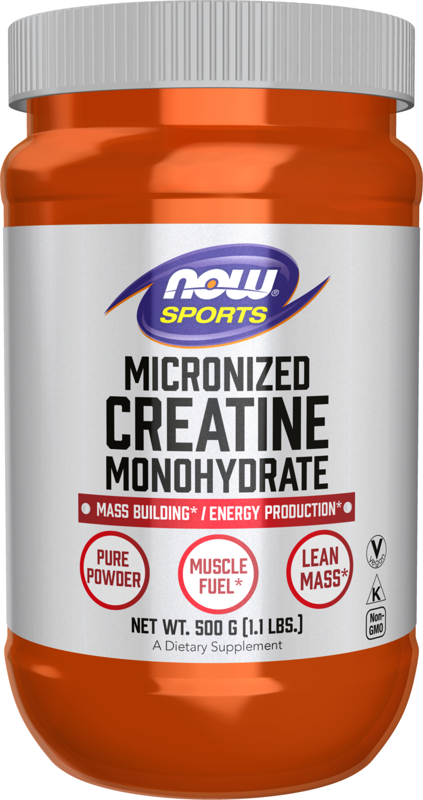 NOW Sports, Micronized Creatine Powder, Muscle Fuel*, 1.1 lbs