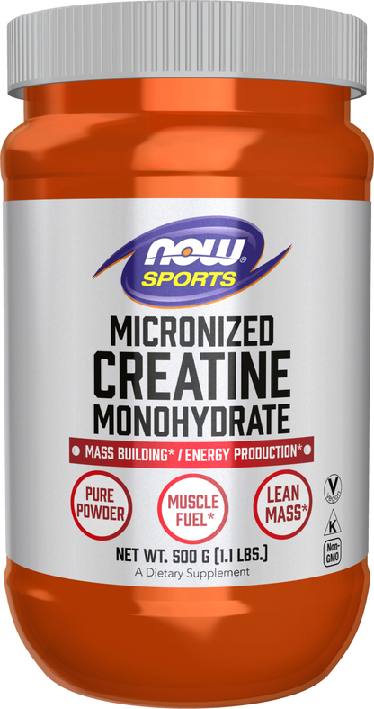 NOW Sports, Micronized Creatine Powder, Muscle Fuel*, 1.1 lbs