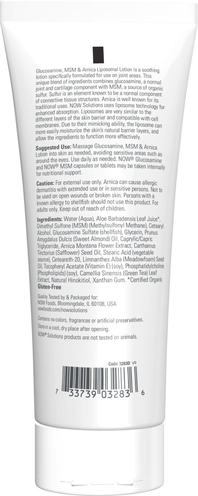 NOW Solutions, Glucosamine, MSM & Arnica Liposome Lotion,  8 fl. oz