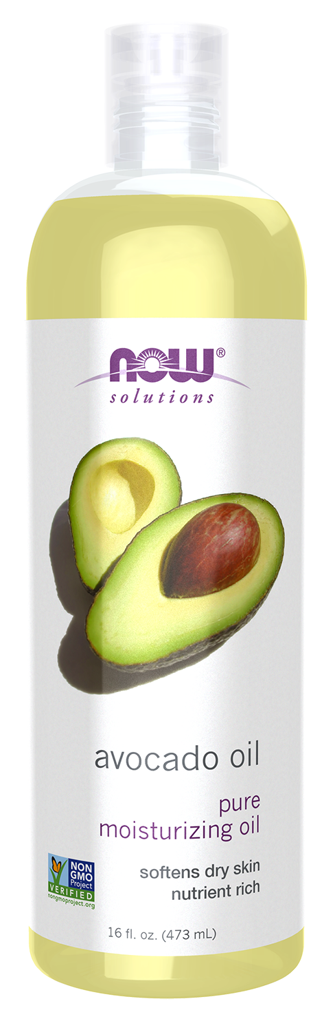 NOW Solutions, Avocado Oil, Moisturizing Oil, Nutrient Rich, 16 fl. oz