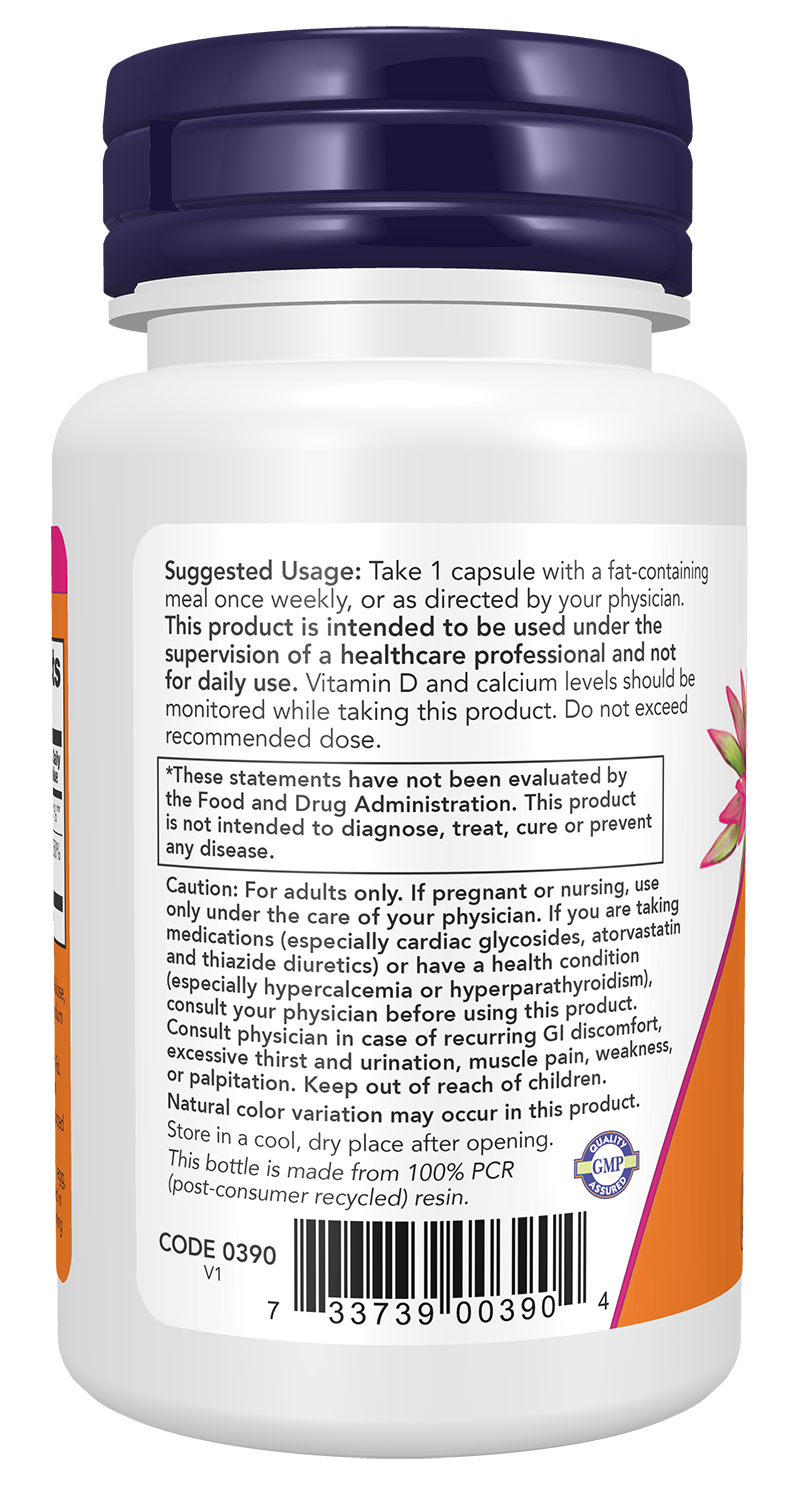 Now Foods, Vitamin D3, Max Potency, 50,000 Iu, 15 Capsules
