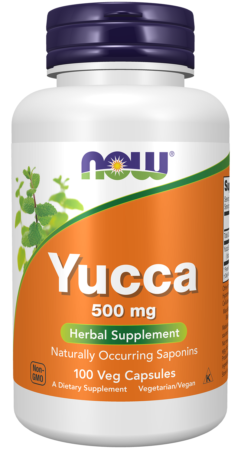 NOW Supplements, Yucca (Yucca spp.) 500 mg, Herbal Supplement, 100 Caps