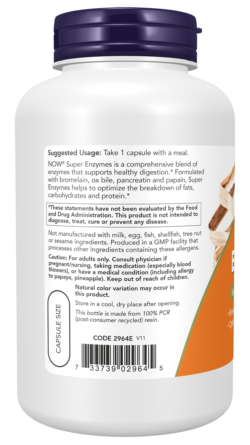 NOW Supplements, Super Enzymes, Bromelain, Ox Bile, Pancreatin, 180 Caps