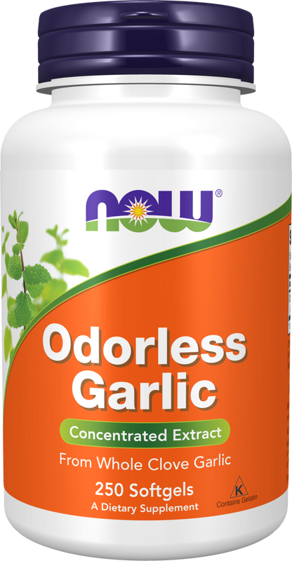 NOW Supplements, Odorless Garlic, Concentrated Extract, 250 Softgels