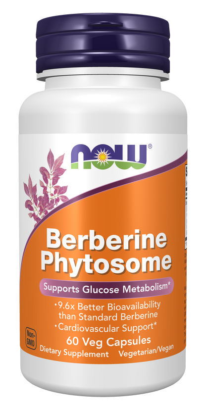NOW Foods Berberine Phytosome, Supports Glucose Metabolism*, 60 Veg Caps