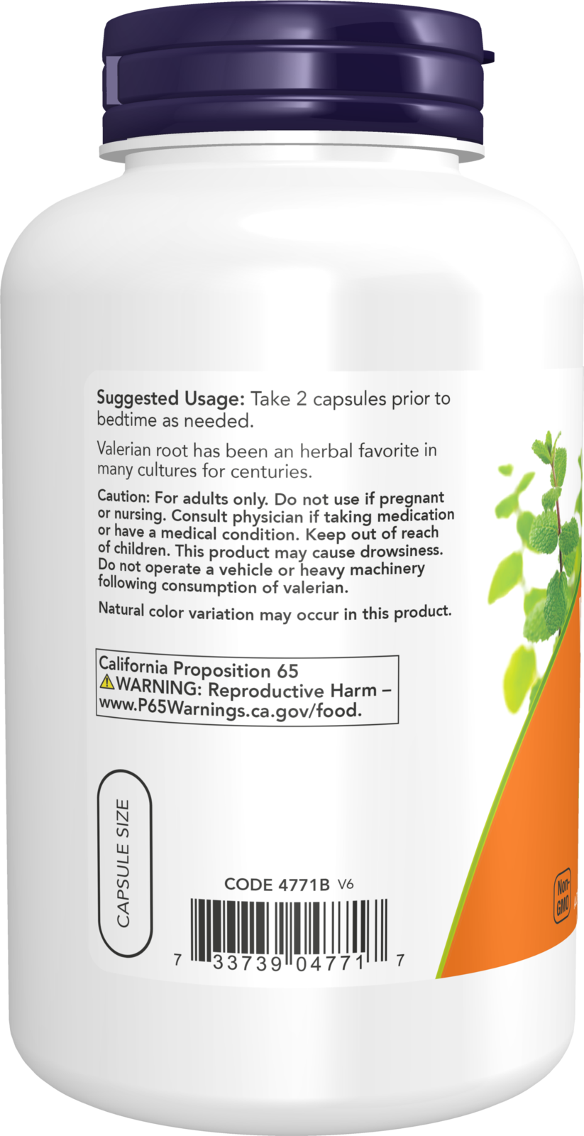 NOW Supplements, Valerian Root (Valeriana officinalis) 500 mg, 250 Veg Caps