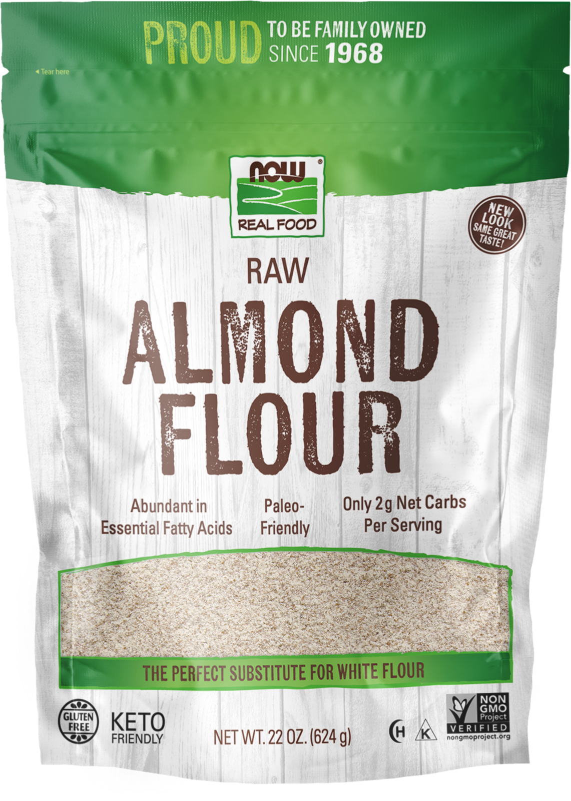 NOW Foods, Almond Flour with Essential Fatty Acids,  22 oz