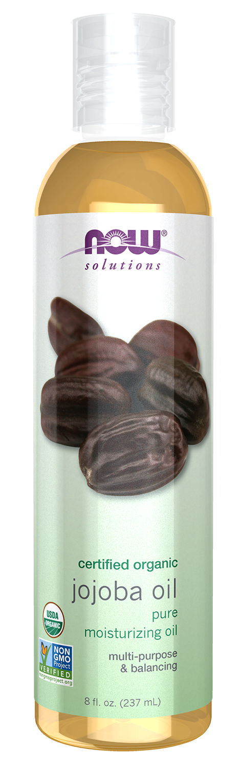 NOW Solutions, Organic Jojoba Oil, Moisturizing Multi-Purpose, 8 fl. oz