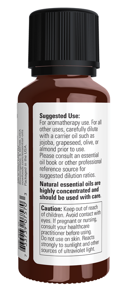 NOW Essential Oils, Orange Oil, Cold Pressed, Undiluted, 1 fl. oz