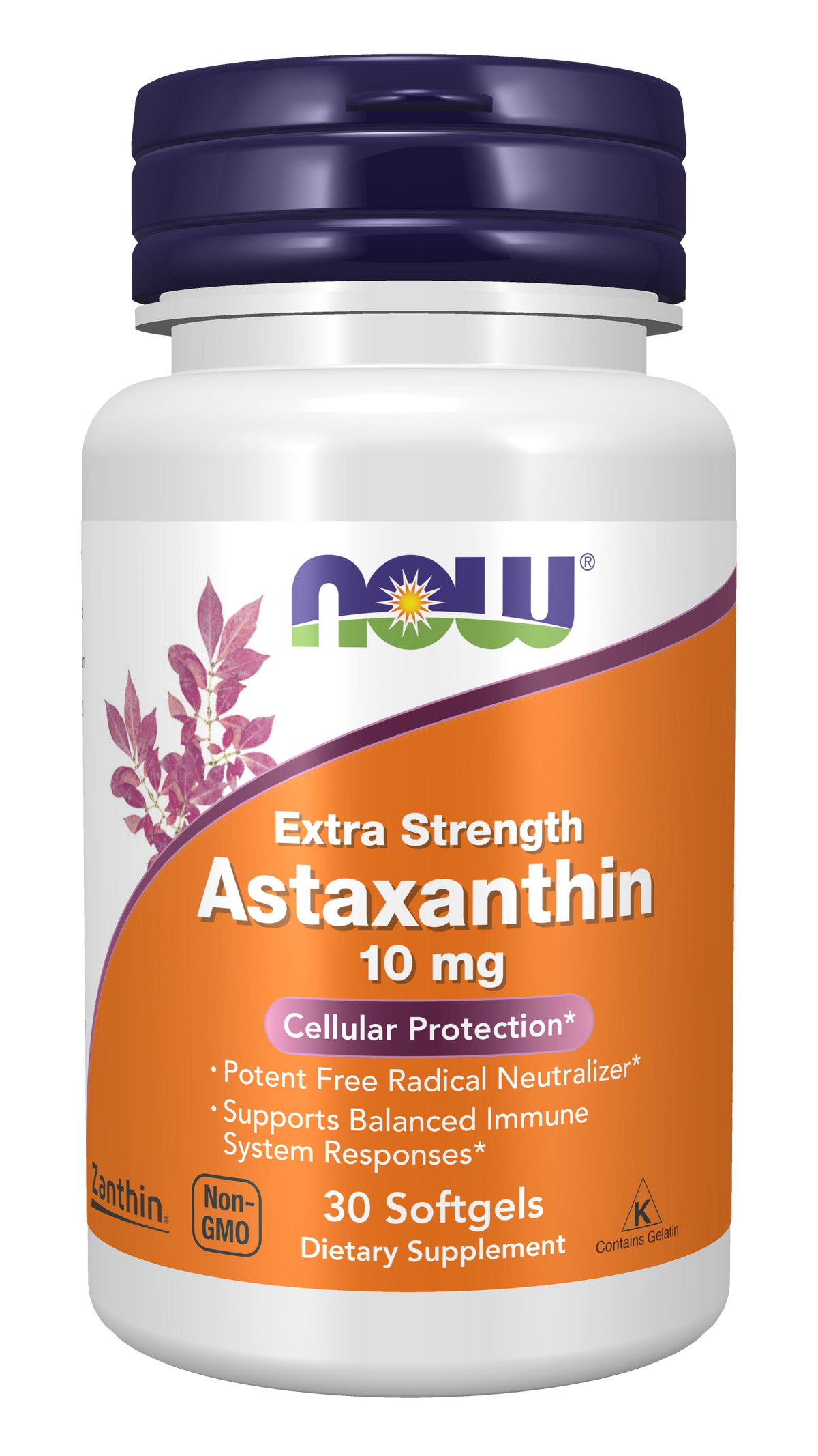 NOW Supplements, Astaxanthin 10mg, Zanthin®, Extra Strength, 30 Softgels